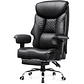 COMHOMA Ergonomic Gaming Chair for Tall and Heavy People - Supports up to 180kg, 3D Backrest, Retractable Footrest and Reinforced Steel Frame - PU Leather - thumbnail 1