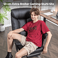 COMHOMA Ergonomic Gaming Chair for Tall and Heavy People - Supports up to 180kg, 3D Backrest, Retractable Footrest and Reinforced Steel Frame - PU Leather - thumbnail 3