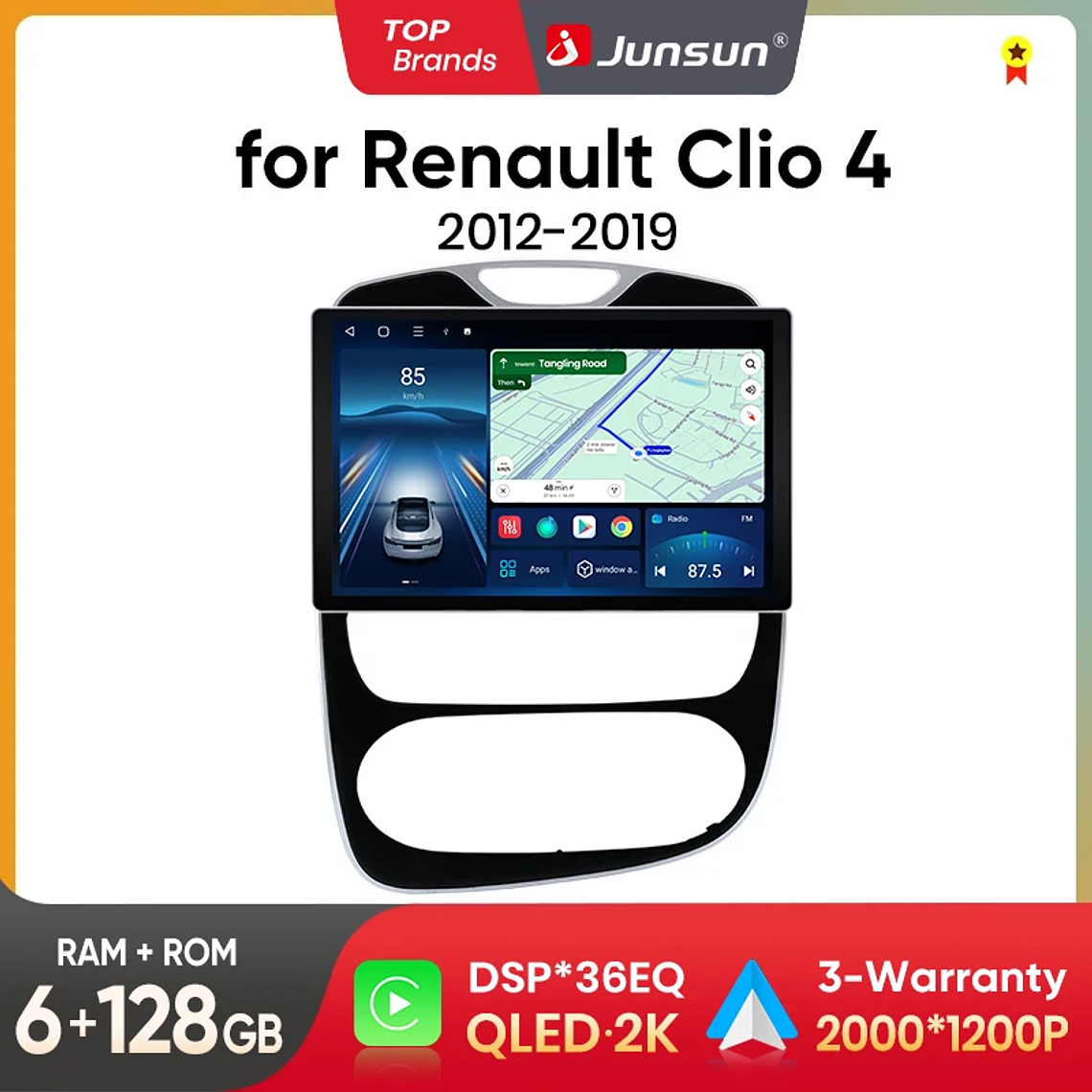 Rádio Android Junsun X7 PRO 11.5