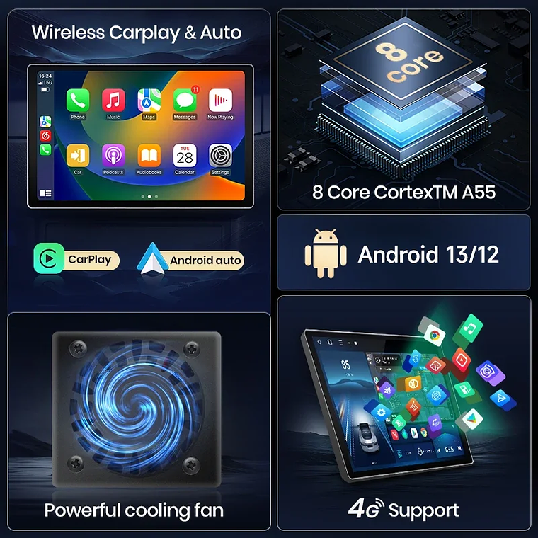 Rádio Android Junsun X7 PRO 11.5