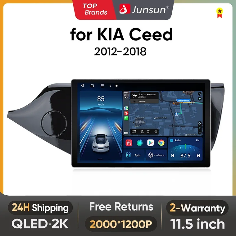 Rádio Multimídia Android Junsun X7 PRO 11.5