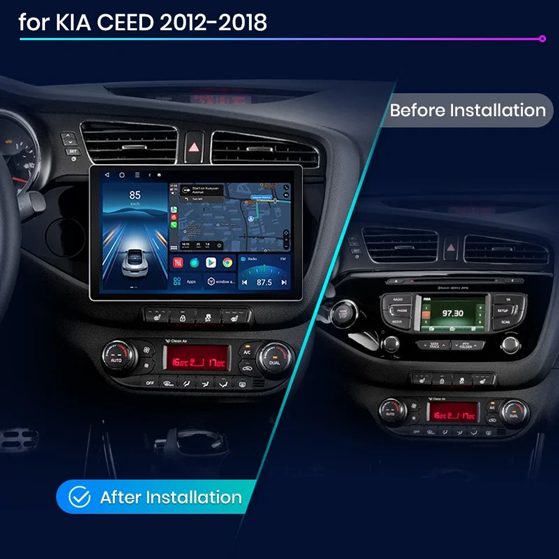 Rádio Multimídia Android Junsun X7 PRO 11.5