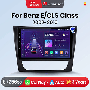 Rádio Android Auto e Apple CarPlay Sem Fio Junsun XT89 9