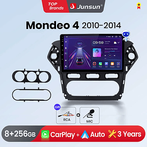 Rádio Android para Ford Mondeo MK4 2010-2014 | CarPlay & Android Auto Sem Fio (Opcional) | Tela 10