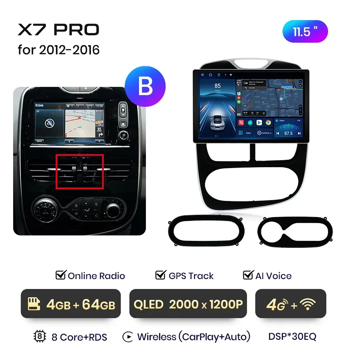 Rádio Android Junsun X7 PRO 11.5