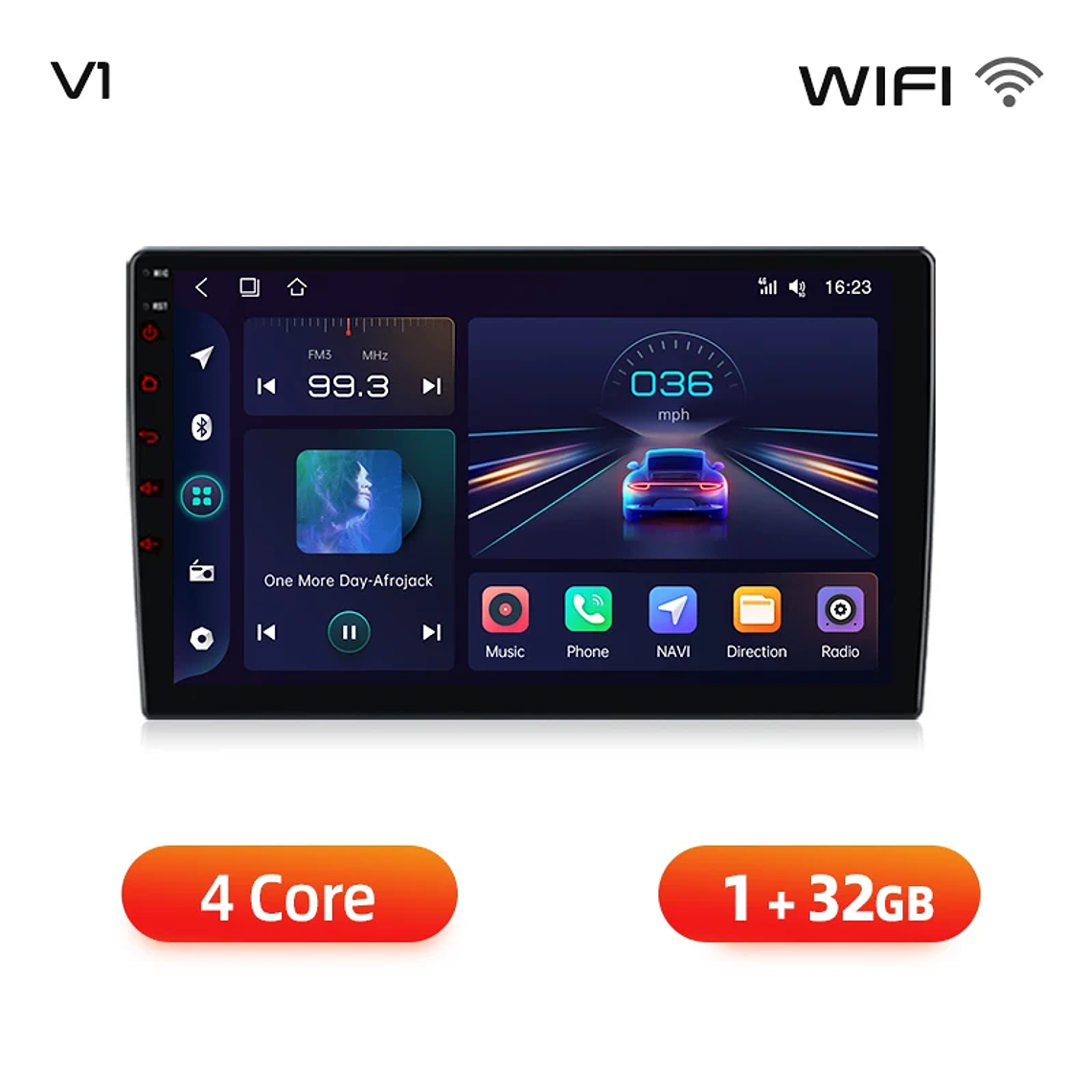 Rádio Android Auto e Apple CarPlay Sem Fio Junsun XT89 9