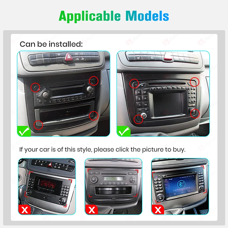 Centro de Comando Premium para sua Mercedes Vito/Viano W639 (2003-2015) - Rádio Android 10