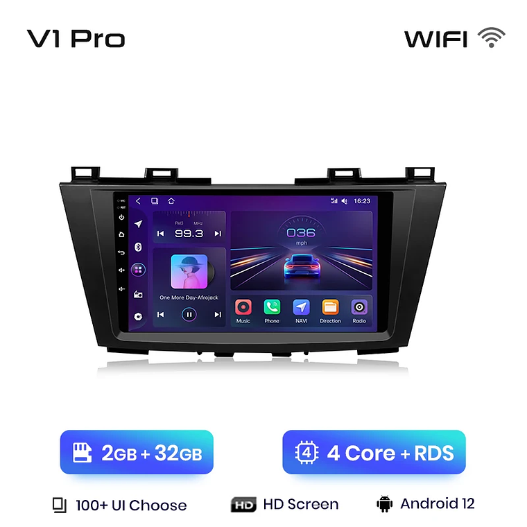 Android Radio for Mazda 5 2010-2015 | Wireless CarPlay & Android Auto (Optional) | 9