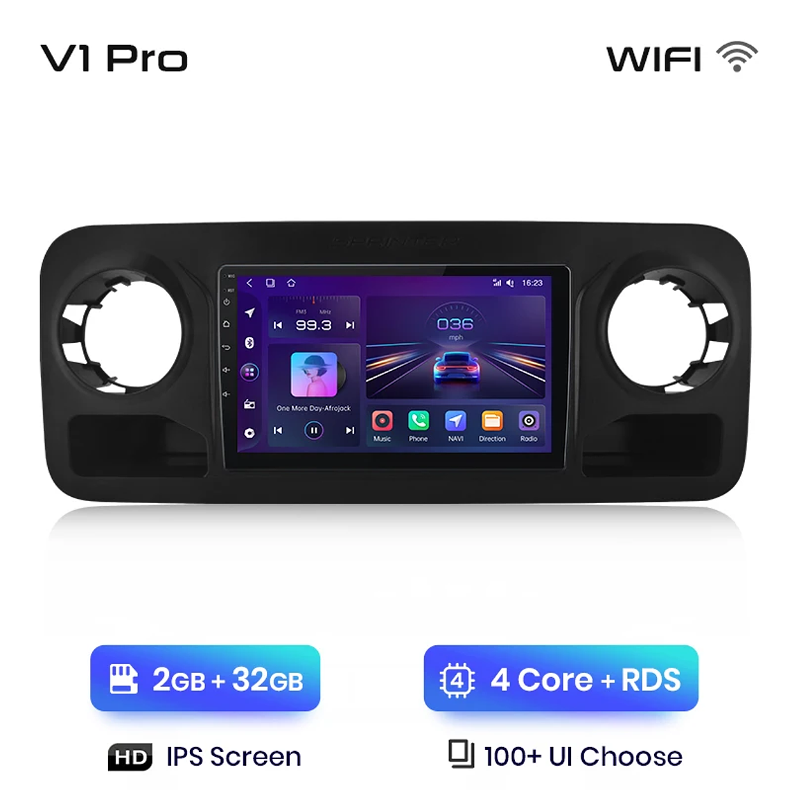 Rádio Android para Mercedes Sprinter (2004-2012 & 2018-2022) | CarPlay & Android Auto Sem Fio (Opcional) | Tela 10