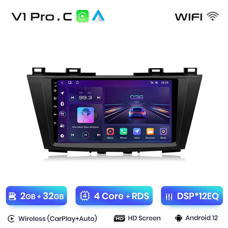 Android Radio for Mazda 5 2010-2015 | Wireless CarPlay & Android Auto (Optional) | 9