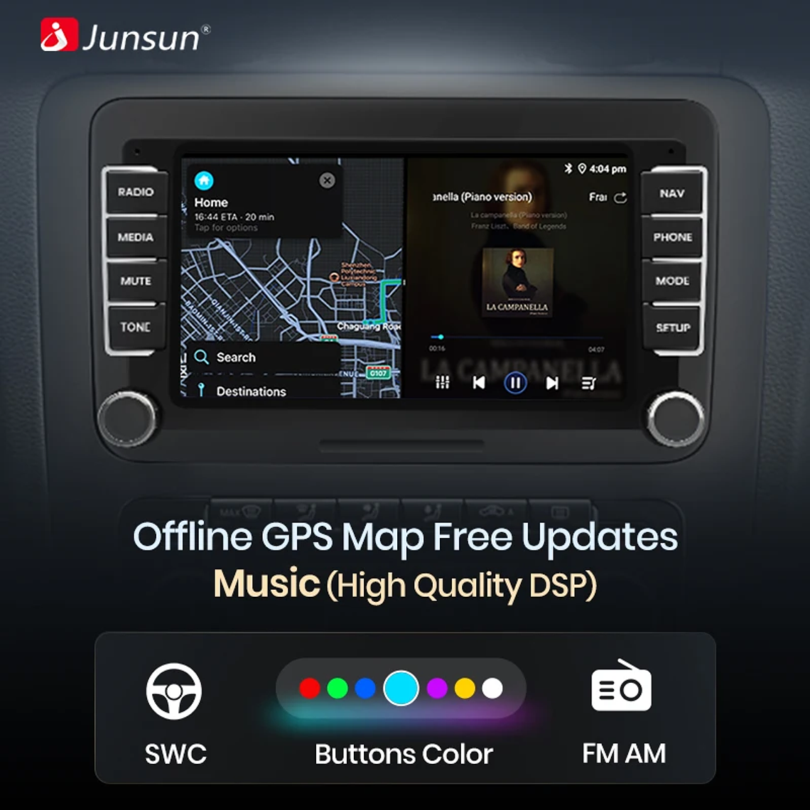 Rádio Android Junsun 7