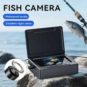 Câmera Subaquática para Pesca INSKAM F101 | Monitor 4.3” à Prova d'Água IP68, 6 LEDs Visão Noturna e Bateria 6H - Ideal para Pesca no Gelo e Embarcada