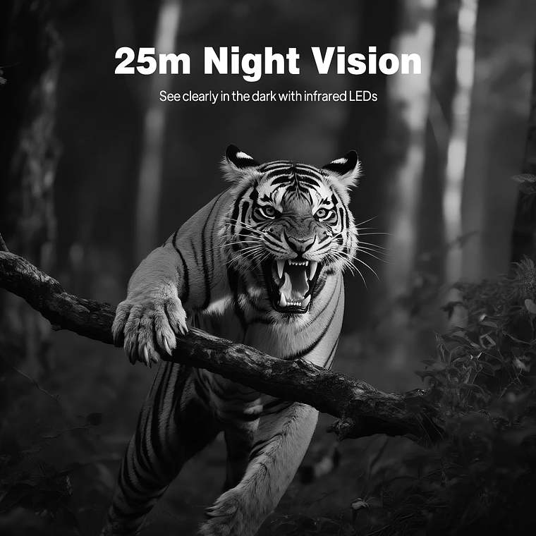 4K D300 Trail Camera | Hunting Camera with 0.8s Motion Activation, 25m Infrared Night Vision and IP66 Water Resistance 4