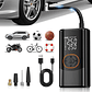 Portable Cordless Tire Pump 150PSI | Dual Voltage with Automatic Shut-Off and 2 Displays | For Car, Motorcycle, Bicycle and Balls - thumbnail 1