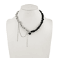 Colar Punk Feminino Coração com Correntes e Contas | Acessório de Festa e Dia dos Namorados | Tendência 2024 - Thumbnail 5
