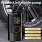 Portable Cordless Tire Pump 150PSI | Dual Voltage with Automatic Shut-Off and 2 Displays | For Car, Motorcycle, Bicycle and Balls - thumbnail 2