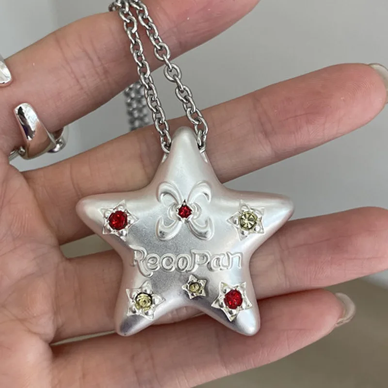 Colar Duplo Fofo de Coração Rosa com Laço | Presente para Dia dos Namorados e Uso Diário | Para Mulheres e Meninas 16