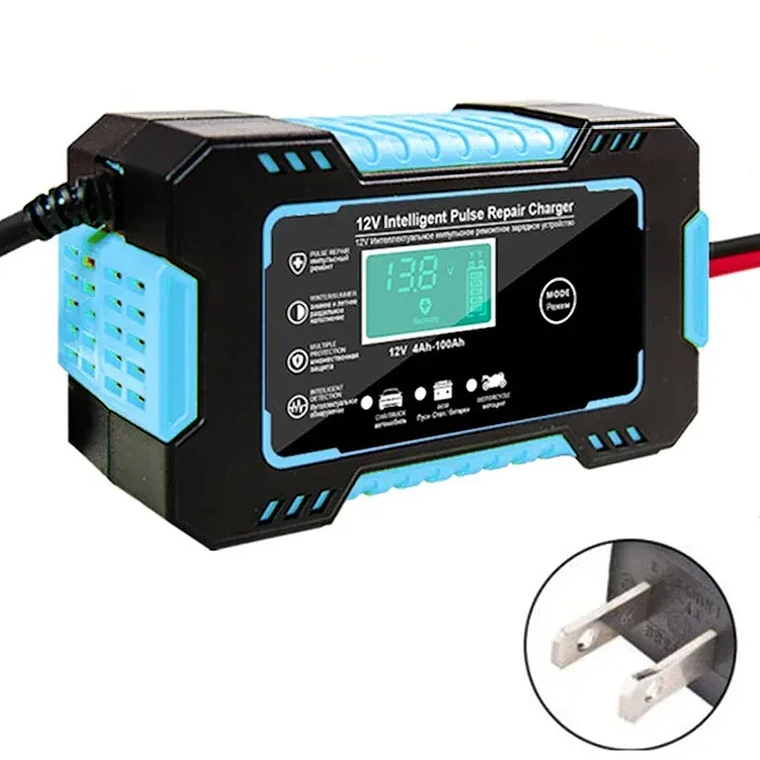 12V 6A Smart Battery Charger | With Pulse Repair and LCD Display | For AGM, Gel, and Deep Cycle Batteries 8
