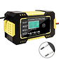 12V 6A Smart Battery Charger | With Pulse Repair and LCD Display | For AGM, Gel, and Deep Cycle Batteries - thumbnail 12