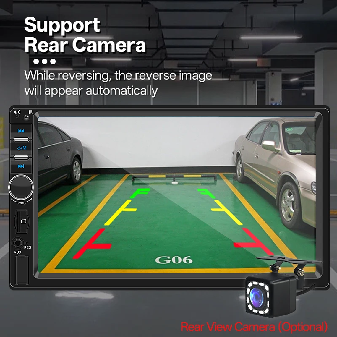 Rádio Carro 1 Din 7