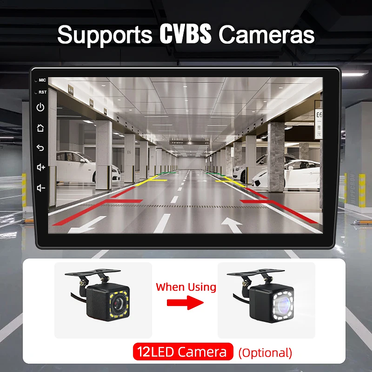 Rádio Carro 2 Din Hippcron 7/9