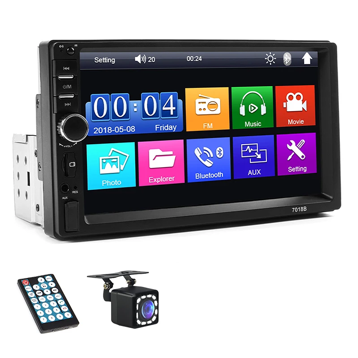 Rádio Carro 1 Din 7