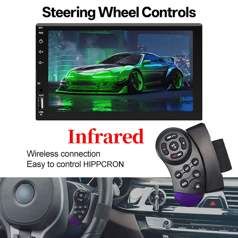 Rádio Carro 2 Din 7