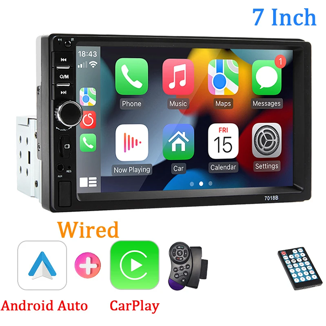 Rádio Carro 1 Din 7