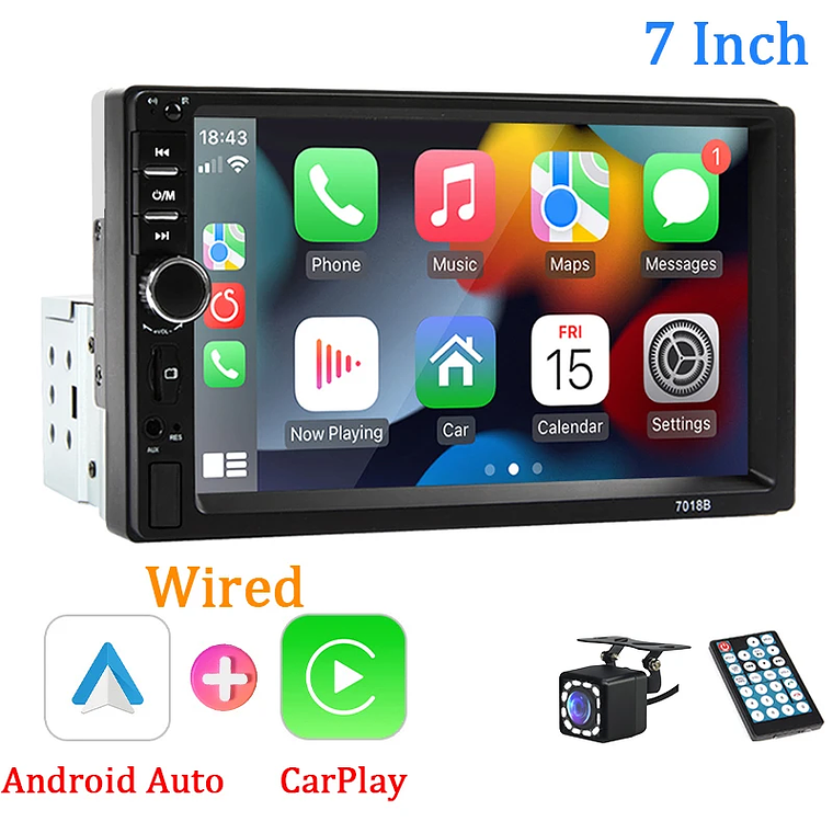 Rádio Carro 1 Din 7