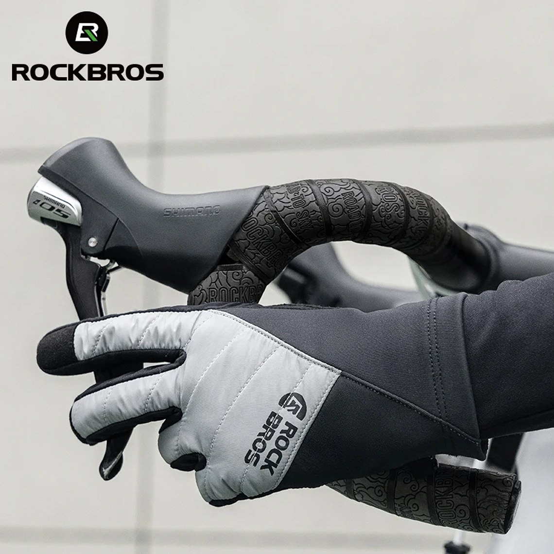 ROCKBROS Winter Bicycle Gloves Breathable Thermal Warm Full Finger Cycling Gloves Touch Screen MTB Road Riding Motorcycle Gloves 3