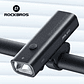 Lanterna de Bicicleta ROCKBROS 400LM | Farol LED Dianteiro, Alumínio, USB-C, 4 Modos, IPX6, para MTB e Estrada - Thumbnail 1