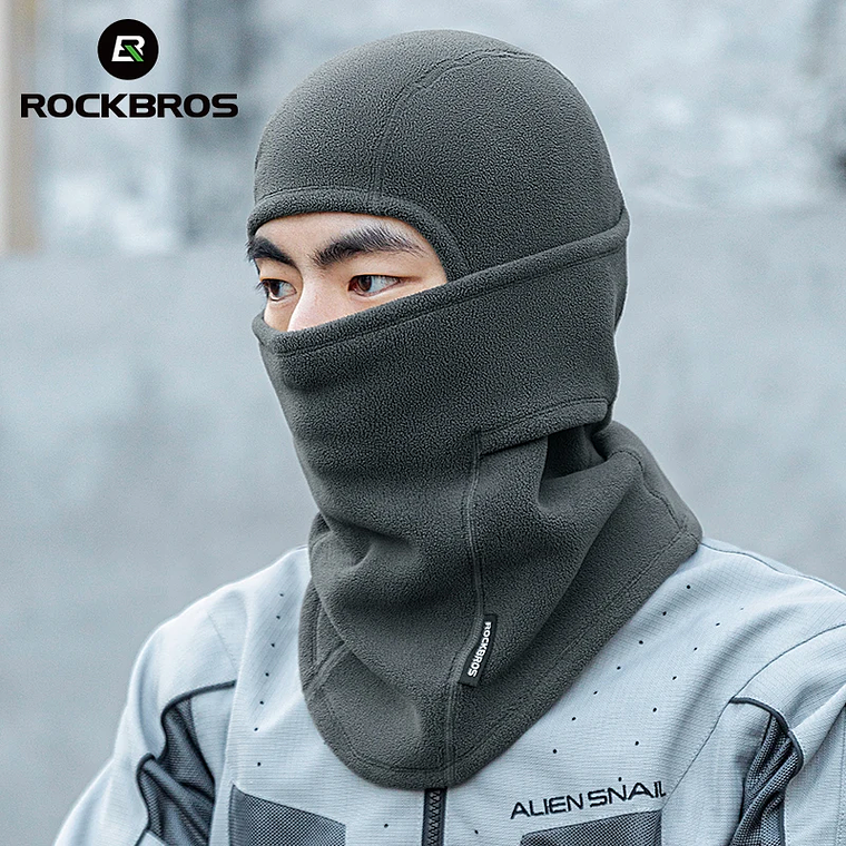 Máscara Facial Térmica Ciclismo Inverno ROCKBROS | Capuz de Poliéster Anti-Vento para Ski, Moto e MTB 2