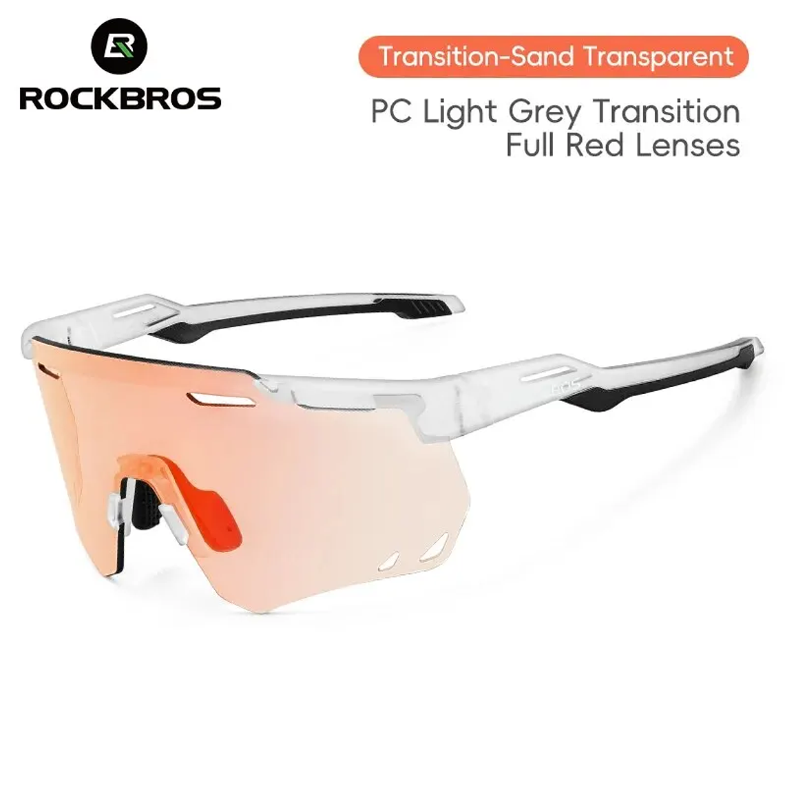 Óculos Ciclismo ROCKBROS SP323 | Lentes Fotocromáticas/Polarizadas, TR-90, UV400, 28g – Unissex para MTB e Golfe 1