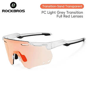 Óculos Ciclismo ROCKBROS SP323 | Lentes Fotocromáticas/Polarizadas, TR-90, UV400, 28g – Unissex para MTB e Golfe