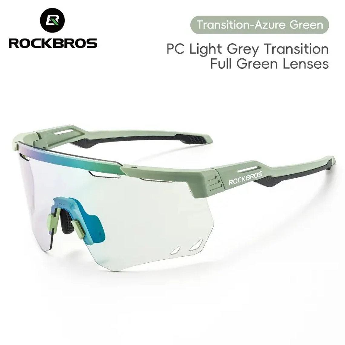 Óculos Ciclismo ROCKBROS SP323 | Lentes Fotocromáticas/Polarizadas, TR-90, UV400, 28g – Unissex para MTB e Golfe 7