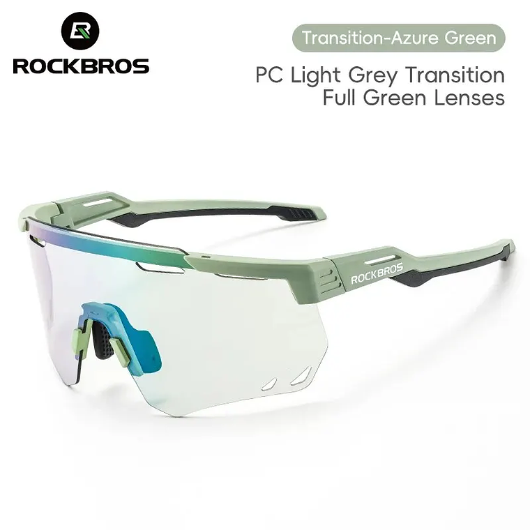 Óculos Ciclismo ROCKBROS SP323 | Lentes Fotocromáticas/Polarizadas, TR-90, UV400, 28g – Unissex para MTB e Golfe 7