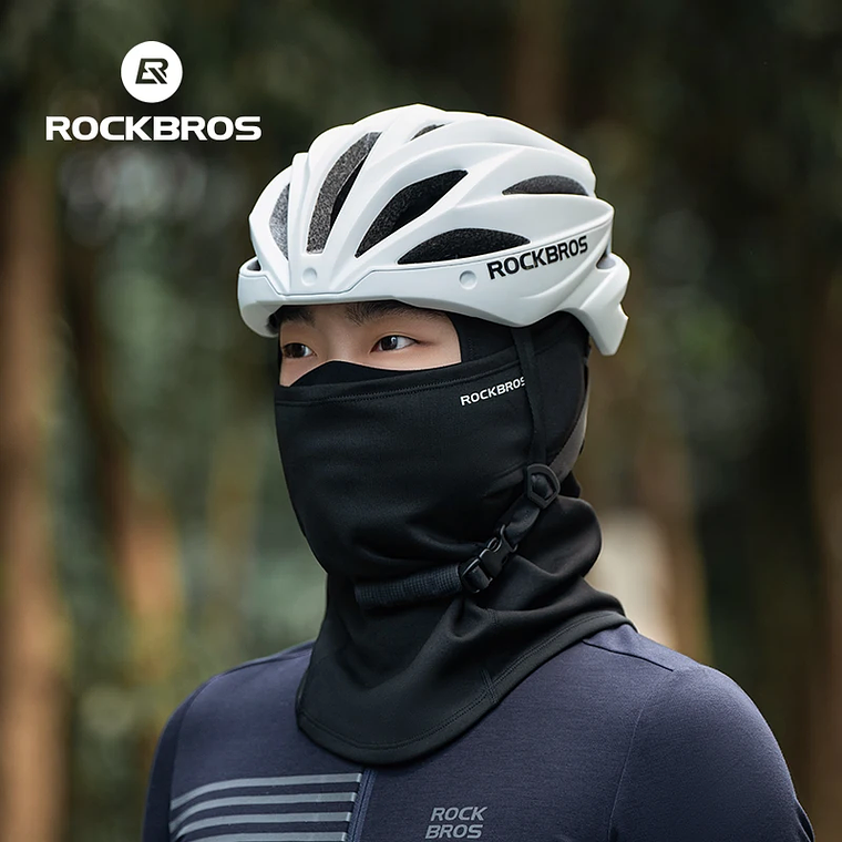 Máscara Térmica Ciclismo Inverno ROCKBROS | Capuz Cervical Anti-Vento, Poliéster Elástico para Ski e Pesca 2