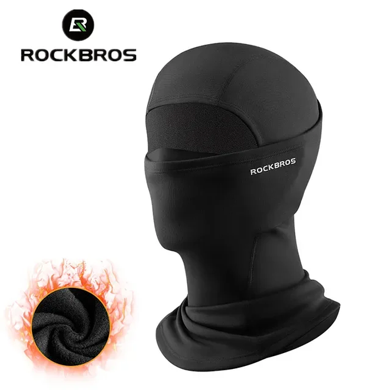 Máscara Térmica Ciclismo Inverno ROCKBROS | Capuz Cervical Anti-Vento, Poliéster Elástico para Ski e Pesca 7