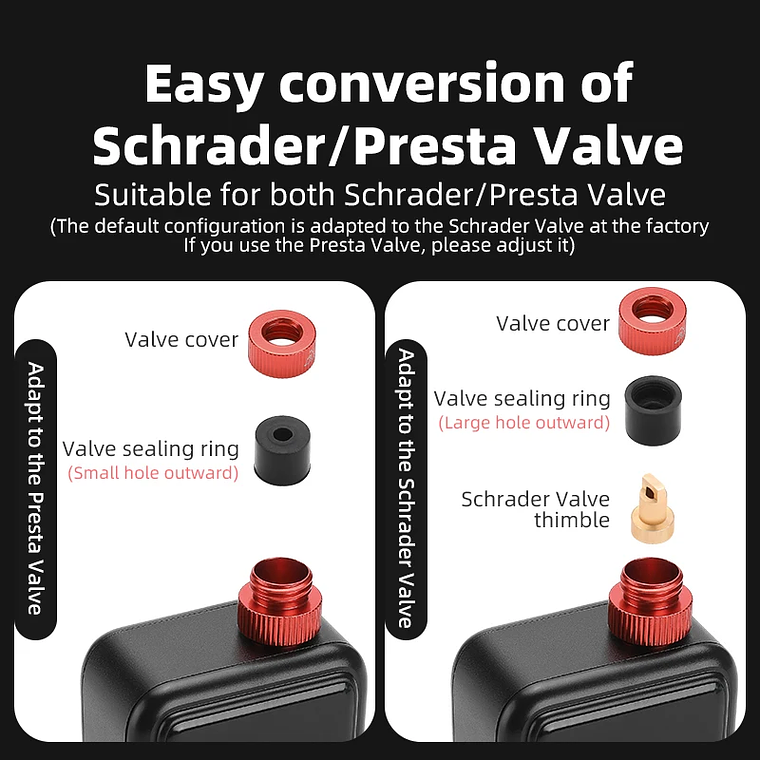 ROCKBROS Portable Electric Air Pump - 150 PSI, LED Display, Type-C Charging, 500mAh, for MTB and Road Bikes 3