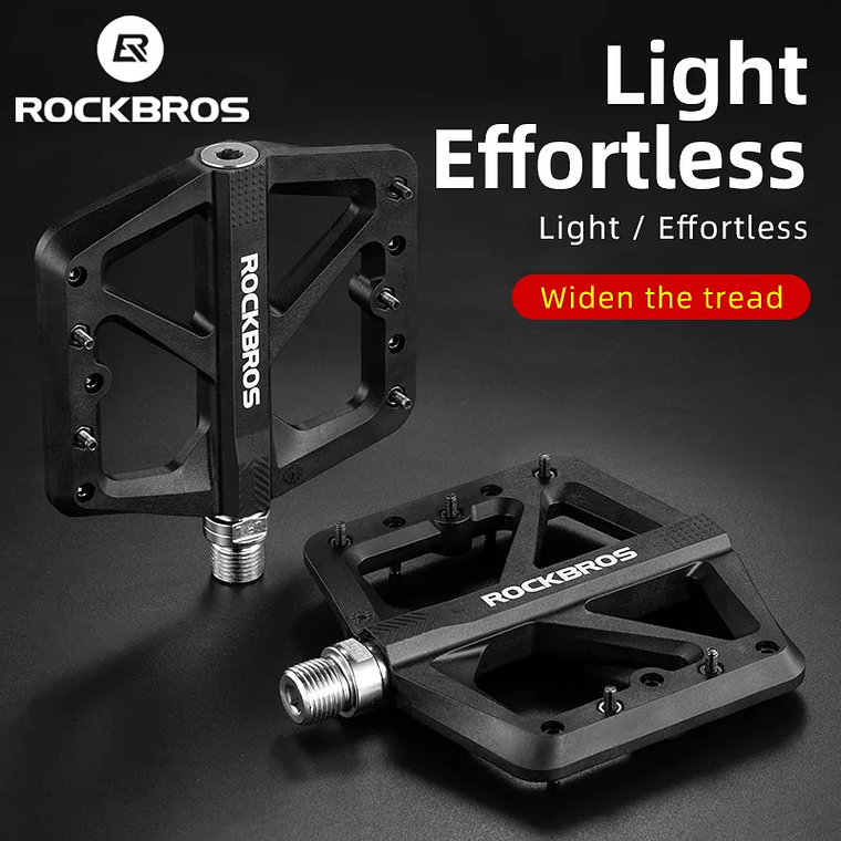 ROCKBROS M906 Bicycle Pedals - Reinforced Nylon, DU Bearing, 152g, Anti-Slip for MTB and Road 2