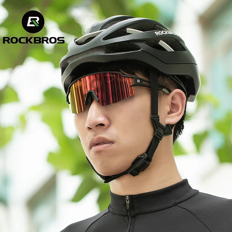Óculos de Ciclismo ROCKBROS SP204 - Com Aro para Lentes de Graduação, Lentes Polarizadas TAC, TR-90, 24g 2