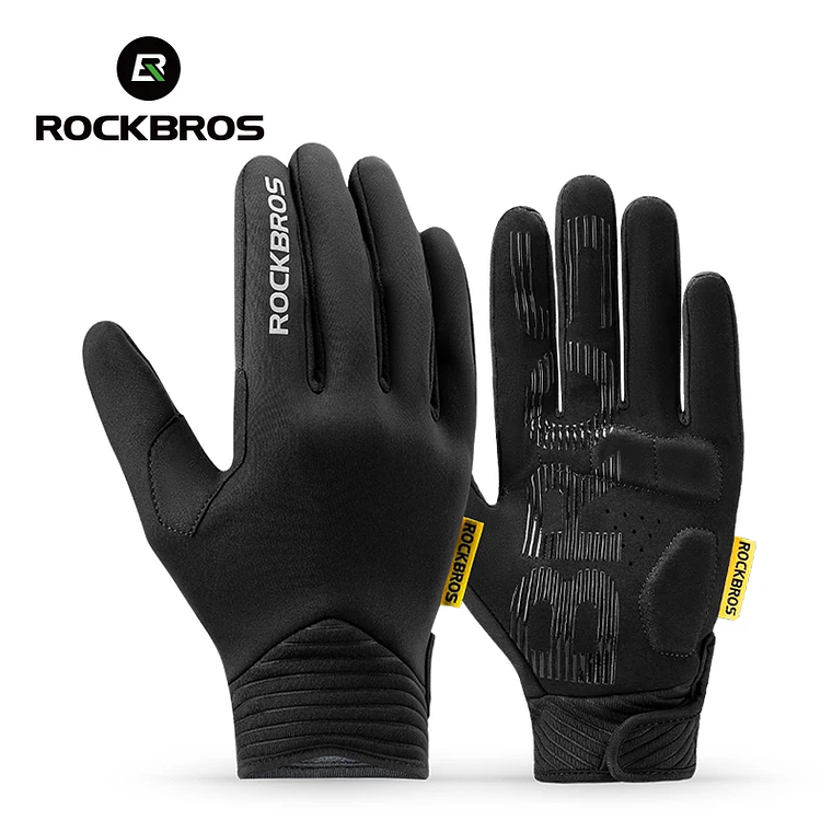 ROCKBROS MT025-1 Winter Cycling Gloves - Touchscreen, Fleece Lining, Windproof, For Men, 30g 1