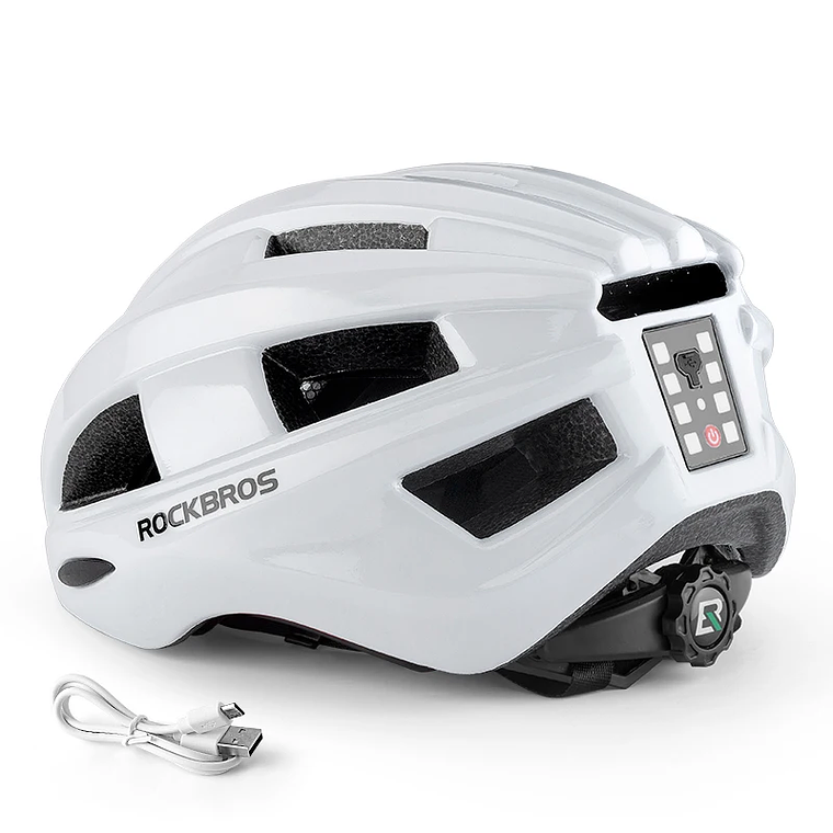 Capacete de Ciclismo com Luz ROCKBROS ZK-013 - Luz LED USB, 252g, EPS+PC, 12 Ventilações, Unissexo 7