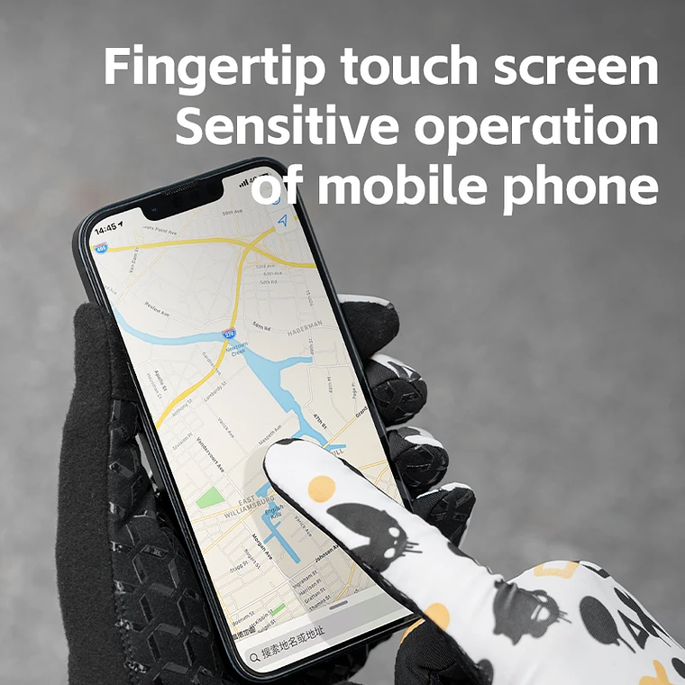 ROCKBROS S369-1 Full Finger Cycling Gloves - Touchscreen, Anti-Slip, with Pillow, for MTB and Road 3