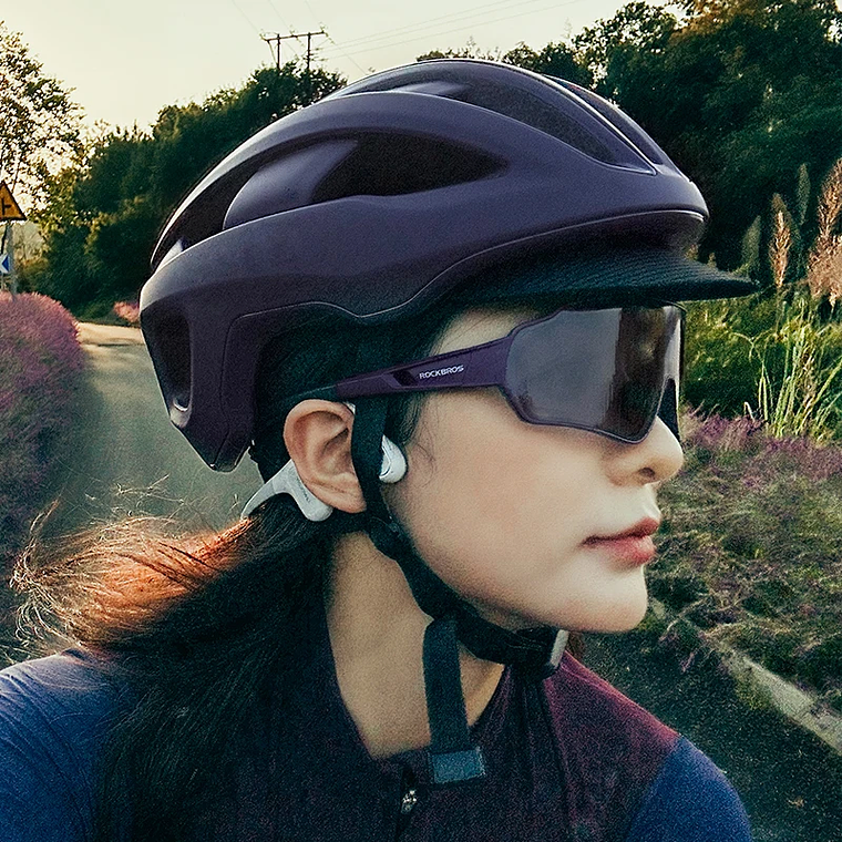 ROCKBROS 10162 Polarized Cycling Glasses - Interchangeable TAC Lenses, TR-90 Frame, 30g, Unisex 4