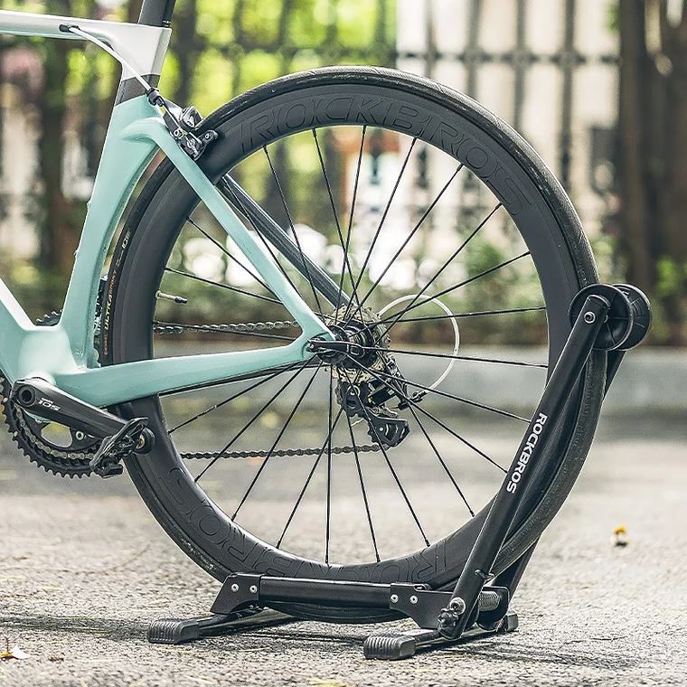 Suporte de Estacionamento para Bicicleta ROCKBROS - Dobrável, em Aço, Capacidade 20kg, Para MTB e Estrada 3