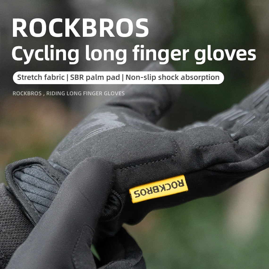 ROCKBROS MT025-1 Winter Cycling Gloves - Touchscreen, Fleece Lining, Windproof, For Men, 30g 5