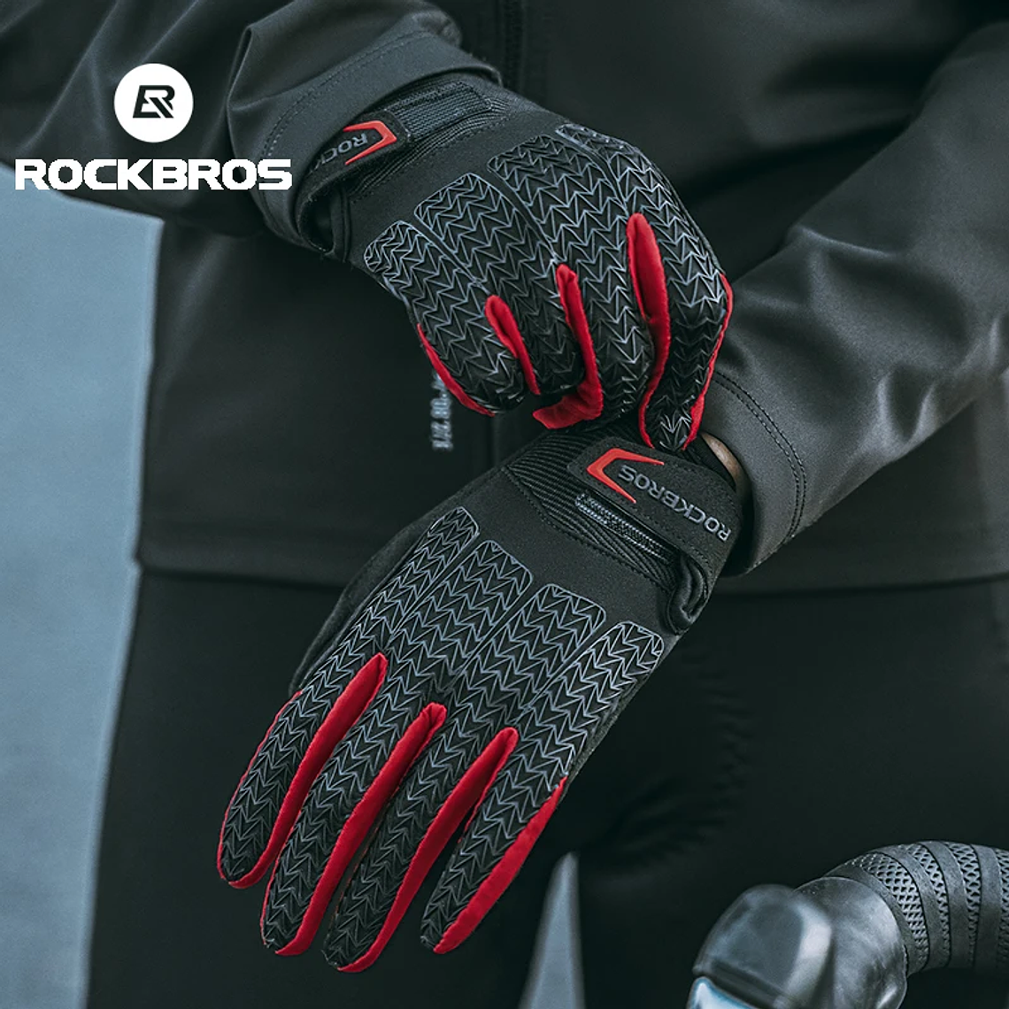ROCKBROS S169-1 'Spider' Cycling Gloves - Touchscreen, Non-slip SBR Palm, Thermal, Unisex 3