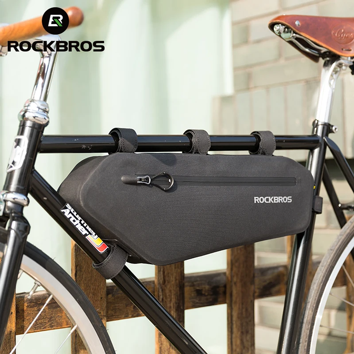 Bolsa para Bicicleta ROCKBROS AS-043 - Impermeável, 3L, para Tubo Superior, MTB e Estrada, Nylon+TPU 1