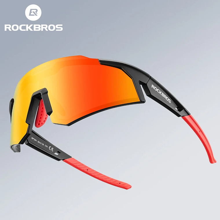 Óculos de Ciclismo ROCKBROS SP291 - Polarizados, Com Aro para Graduação, TR-90, 31g, UV400, Unissexo 1